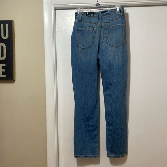 NWT fashion nova can’t tell you Non stretch  destroyed drains size 0 - Picture 6 of 8